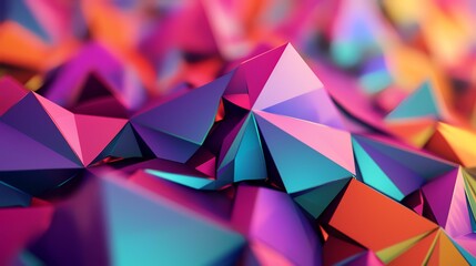 3d Triangles, abstract  background. Design wallpaper. llustration