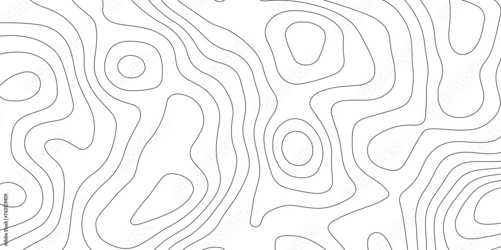 Poster abstract design seamless pattern with line topographic map. geographic mountain relief. retro topogr