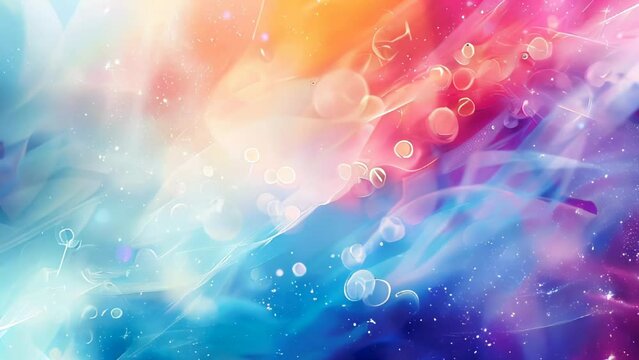 abstract multicolored background with bokeh lights and stars