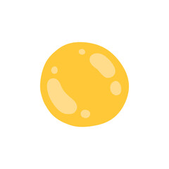 Fototapeta premium Egg Fried Cartoon illustration Breakfast Egg Cartoon Egg Fried Isolated illustration