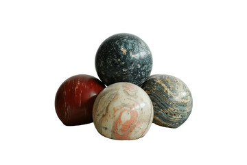 Group of Marble Balls Stacked Together