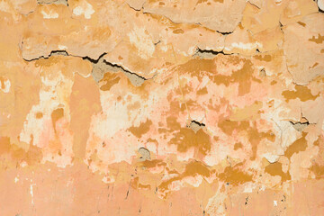 Old plaster covered with cracks