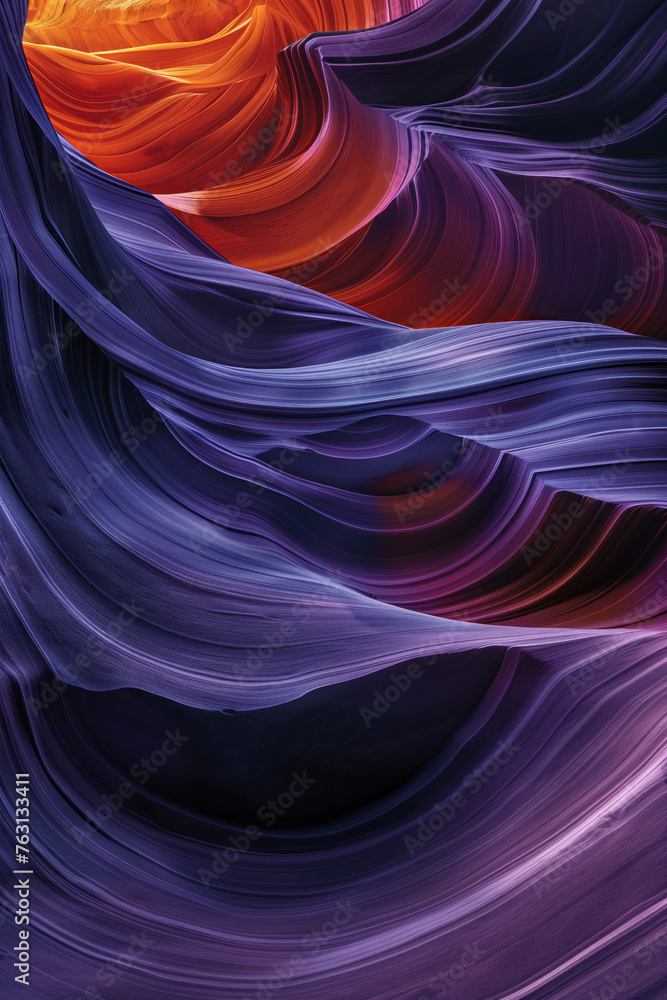 Aufkleber surreal colorful canyon landscape. background image. created with generative ai technology.
