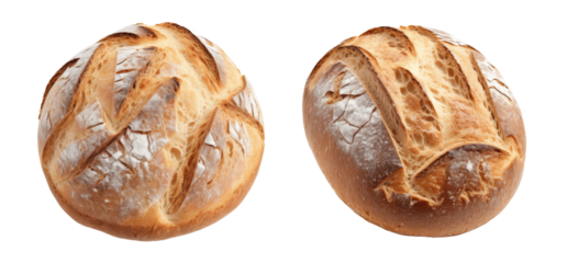 loaf of bread isolated on transparent background