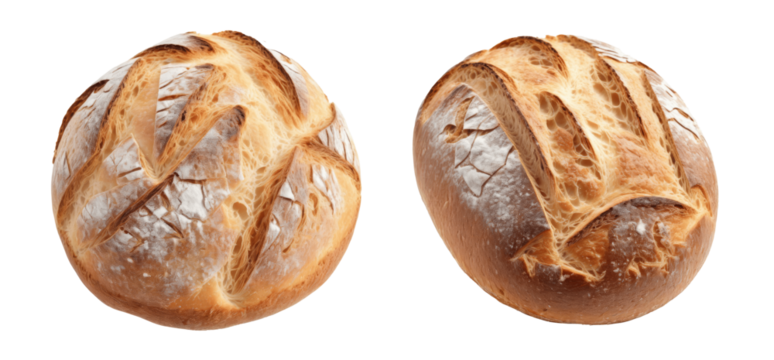 loaf of bread isolated on transparent background