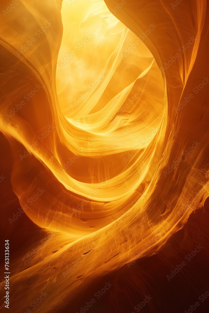 Poster light in a canyon. surreal colorful canyon landscape. background image. created with generative ai t