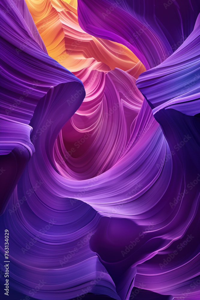 Poster surreal colorful canyon landscape. background image. created with generative ai technology.