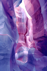 Surreal colorful canyon landscape. Background image. Created with Generative AI technology.