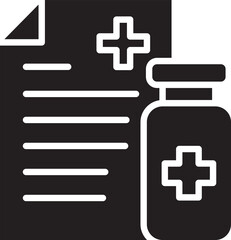 Obraz premium Prescription and Medicine Icon 