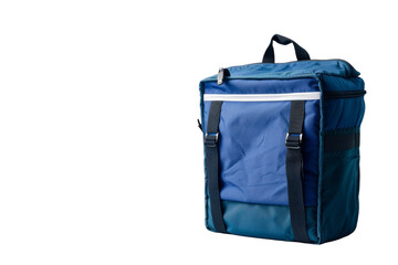 Blue and Black Backpack With Straps