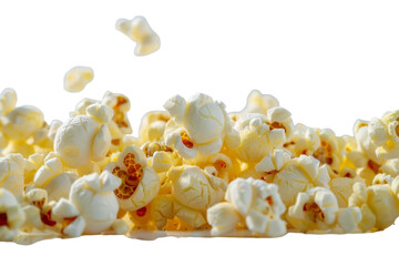 Popcorn Cascading Into the Air