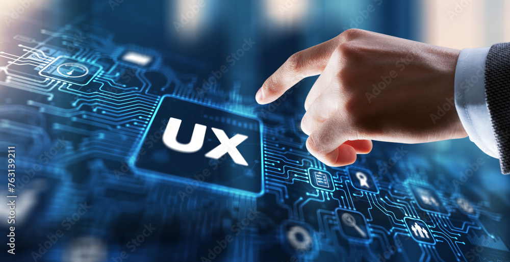 Poster mobile app user experience ux or app ux