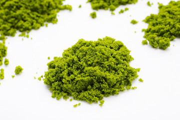 Wolffia globosa or swamp algae, water meal