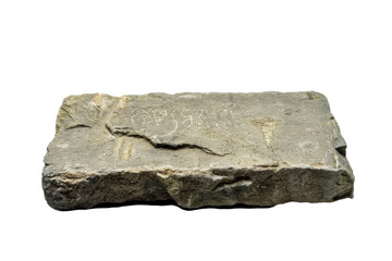 Large Rock With Ancient Writing