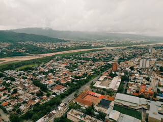 aerial view of San Salvador de Jujuy, argentina