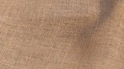 Seamless brown rough sack texture Vector illustration. Burlap sacking sackcloth texture background