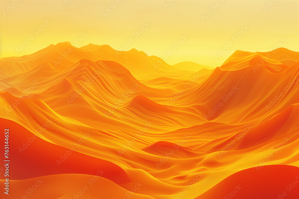 Poster surreal sand dune landscape. colorful background image. created with generative ai technology.