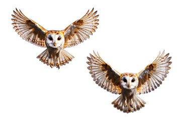 Obraz premium eagle owl isolated on white