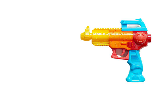 Toy Gun on White Background