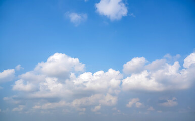 cumulus clouds and blue sky