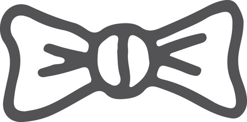 Bowtie line icon. Gentleman male accessory symbol
