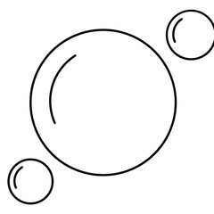 Abstract Bubbles Line Icon
