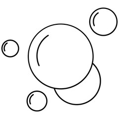 Abstract Bubbles Line Icon
