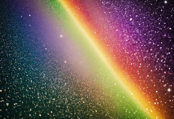 Prismatic Light Rainbow Overlay Sunshine Glitter Background