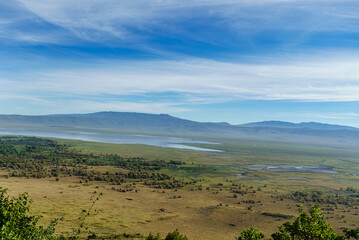 Ngorongoro crater national park viewpoint panorama Africa Tanzania 2022