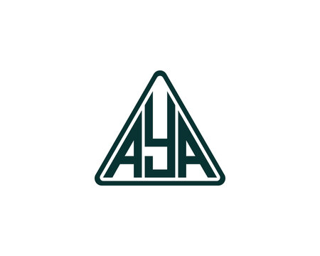 AYA Logo design vector template