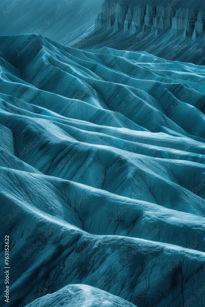 Poster surreal mountain landscape at night. background image. created with generative ai technology.