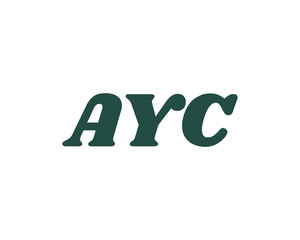 AYC logo design vector template