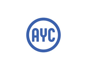 AYC logo design vector template