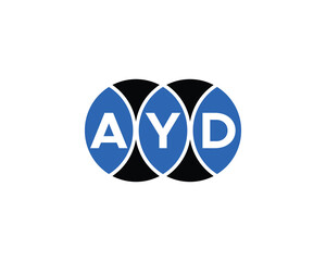 AYD logo design vector template