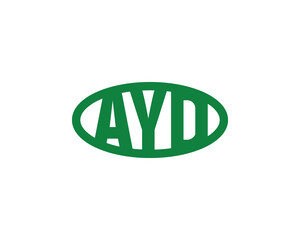 AYD logo design vector template