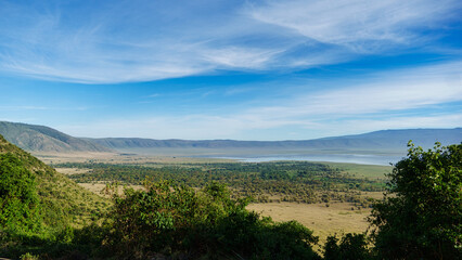 Ngorongoro crater national park viewpoint panorama Africa Tanzania 2022