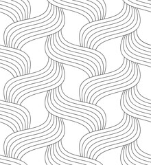 Vector seamless texture. Modern geometric background. A mesh of fine threads. - 763155608