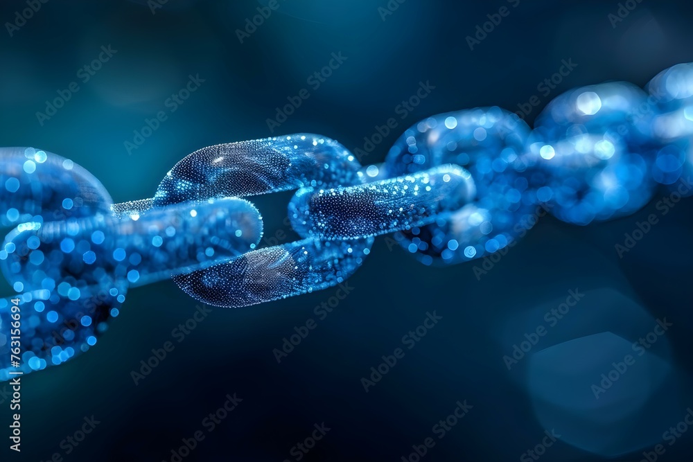 Poster illustrating blockchain security risks versus data confidentiality benefits through encryption compa