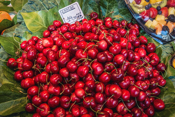 Mercat de Sant Josep de la Boqueria food market in Barcelona, Spain