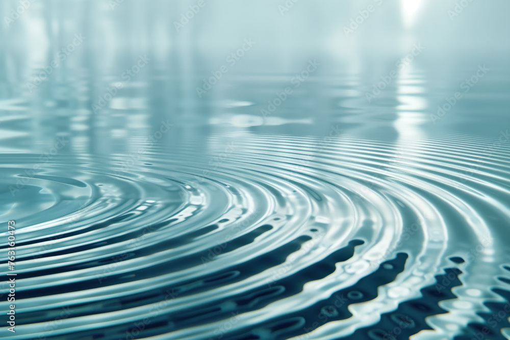 Poster beautiful ripple pattern on water surface. background image. created with generative ai technology.