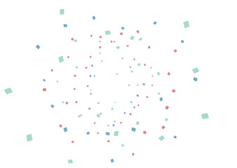 青　ピンク　紙吹雪　背景