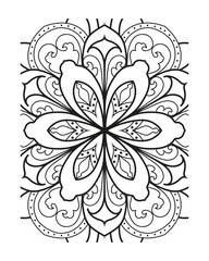 Mandala vector outline. mandala for coloring book