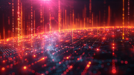 Obraz premium Digital analytics data visualization. Big data. Network connection. Artificial intelligence technology. Digital tech. 