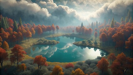 surreal-nature-view-with-7-lakes-in-the-forest-whe
