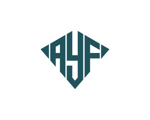 AYF logo design vector template