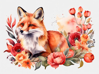 watercolor fox 9