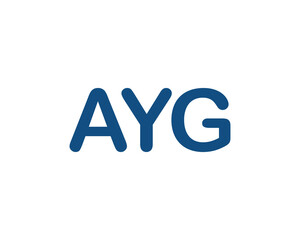 AYG logo design vector template