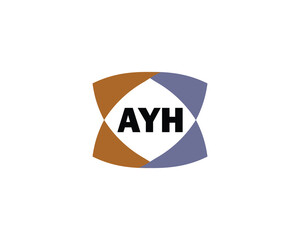 AYH logo design vector template