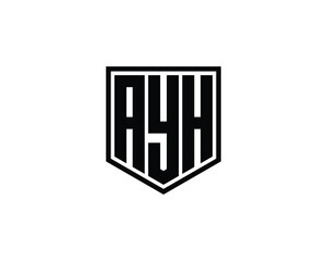 AYH logo design vector template