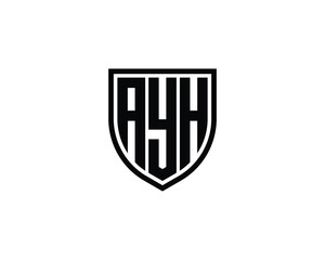 AYH logo design vector template